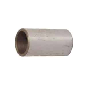 The Front Lower Wishbone Inner Bush, Steel Centre for Triumph TR3 to TR4 is a cylindrical metal component featuring a smooth outer surface and an open hollow centre, commonly used in the front lower wishbone assembly of classic Triumph TR3 and TR4 models, displayed against a plain white background.