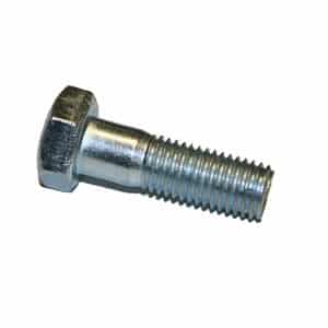 A close-up of a Flywheel Ring Gear & Rear Hub Attachment Bolt - TR3-4A featuring a threaded shaft, shown on a white background.