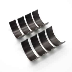 A set of eight Narrow Journal Big End Bearings for TR2-4A & Morgan +4 models, arranged in two rows on a white background.