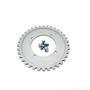 Close-up of a Racetorations Crankshaft Damper Trigger Wheel