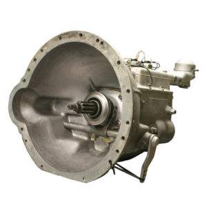 A detailed image of a large industrial turbocharger with its internals visible, showcasing a metallic finish and intricate assembly, including a Racetorations A-Type Roller Thrust "Stag" Steel Bushed Gearbox - TR2-6, on a white background.