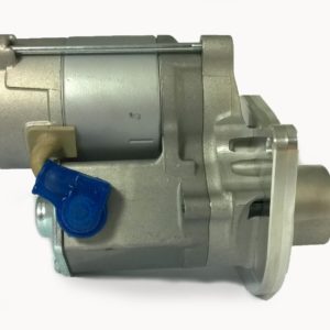 A PowerLite High Torque Starter Motor isolated on a white background, featuring a prominent blue plastic cap on one terminal - Bentley S2-3 & Rolls Royce Cloud II-III.