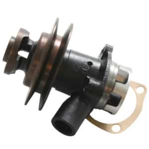 An image of a new automotive egr (exhaust gas recirculation) valve, isolated on a white background, displaying metallic and black components with a gasket attached.