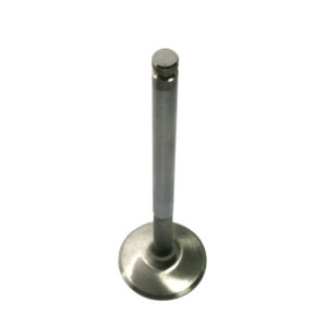 An exhaust valve made of Exhaust Valve - TR2-4A & Morgan +4 with a shiny head and stem, isolated on a white background.