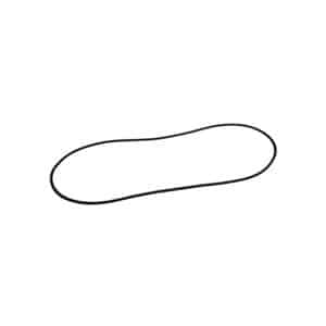 A simple black and white line drawing of an elongated oval shape, resembling a minimalist design or a basic geometric form, inspired by the shape of a Racetorations Neoprene Rocker Cover Gasket - TR2-4A & Morgan +4.