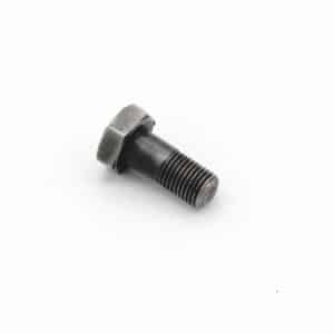 A single metal hex bolt with a partially threaded shank is shown on a plain white background.