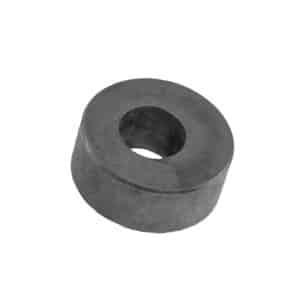 A grey, cylindrical metal washer with a large central hole—sold as the Steering Lock Stop Triumph TR2 to TR4—is shown at an angle on a white background.