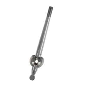 A chrome-finished gear lever assembly, designed for durability, is compatible with classic models such as the Triumph TR2 and TR3B.