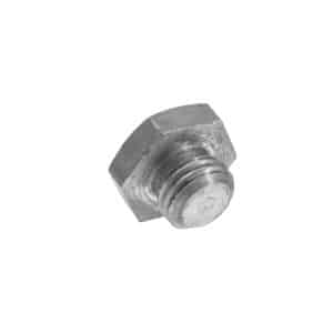 A close-up of the Inhibitor Switch Screw-In Blanking Plug Triumph, a single silver metal hex bolt with a threaded end commonly used as a blanking plug or in inhibitor switch assemblies, shown on a plain white background.