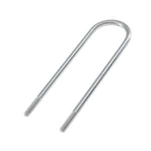 A Leaf Spring ‘U’ Bolt for Girling Axle, suitable for Triumph TR4 from CT23383 and TR4A Live Axle, isolated on a white background.