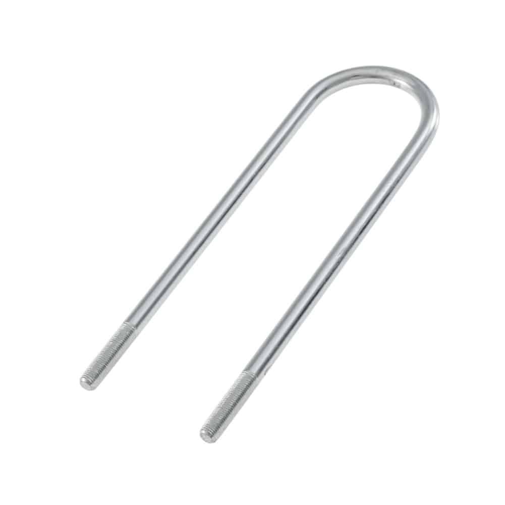 A Leaf Spring āUā Bolt for Girling Axle, suitable for Triumph TR4 from CT23383 and TR4A Live Axle, isolated on a white background.