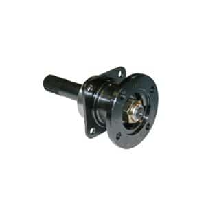 Black metal Inner Halfshaft Assembly RH Triumph TR4A to TR6 featuring a splined end and a circular flange with bolt holes.